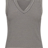 Nikkia toppi, french oak and navy stripe