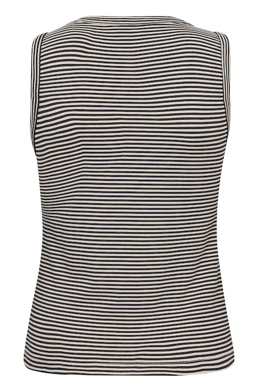 Nikkia toppi, french oak and navy stripe