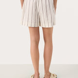 Rigge pellavashortsit, Eggnog And Brown Stripe