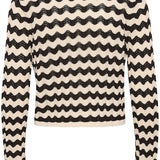Rosefine neuletakki, Whitecap/Black Pointelle