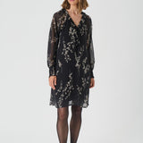 Urma mekko, Black Fine Leaf Print