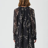 Urma mekko, Black Fine Leaf Print