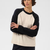 Cleo neulepusero villaa, Oatmeal/Navy
