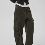 Elo Cargo Pants long, Olive Night/Green