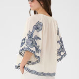 Biancha pusero, Whisper White w Blue