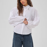 Sunna Balloon Sleeve paita, Bright White