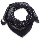 Celesta ohut villahuivi, Dark Navy Dot