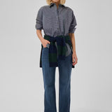 The Louis 139 High Wide 32", Dark Blue Retro Wash