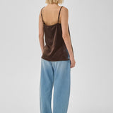 Brenda pitkä pitsitoppi, Dark Brown