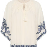 Biancha pusero, Whisper White w Blue