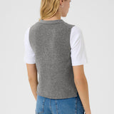 Sylva neuleliivi villaa, Medium Grey Melange
