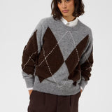 Sorayas neulepusero, Brown/Grey Check