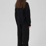 Dora leveälahkeiset housut, Black