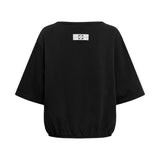 Dora t-paita v-kaula-aukolla, Black