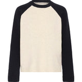 Cleo neulepusero villaa, Oatmeal/Navy