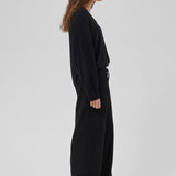Dora leveälahkeiset housut, Black