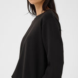 Chelsey collegepaita 3/4 hihoilla, Black