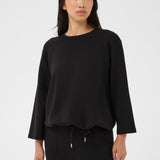 Chelsey collegepaita 3/4 hihoilla, Black