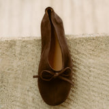 Blaise suede mokkaballerinat, Chocolate