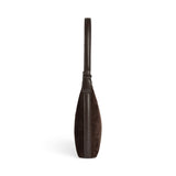 Felicia mokkalaukku, Suede, Dark Brown