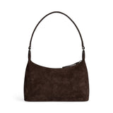 Felicia mokkalaukku, Suede, Dark Brown