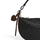Aiko Heart Charm laukkukoru, Dark Brown