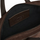 Thora mokkalaukku, Suede, Dark Brown