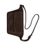 Zaya vyölaukku mokkanahkaa, Suede, Dark Brown