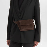 Zaya vyölaukku mokkanahkaa, Suede, Dark Brown