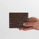 Amelia korttikotelo, Weave Dark Brown