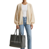 Lee Short mohairneuletakki, Almond