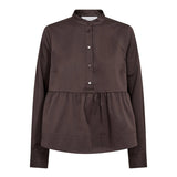 PoppyCC Flare pitkähihainen pusero, Dark Brown
