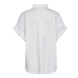 PoppyCC Elastic Cuff lyhythihainen paita, White
