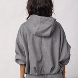 Lance vetoketjullinen huppari, Mid Grey Melange