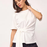 Oriane t-paita solmulla, White