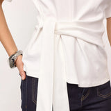 Oriane t-paita solmulla, White