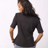 Oriane t-paita solmulla, Black
