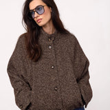 Sacha Balloon Jacket, Dark Brown