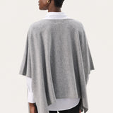 Tilanna Poncho, Medium Grey Melange