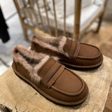 Ellis Nubuck Loafer, Dark Chestnut