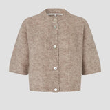 Andrea neuletakki vajaamittaisilla hihoilla, Light Beige Melange