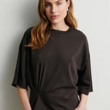 Missouri Tee, Dark Brown Melange