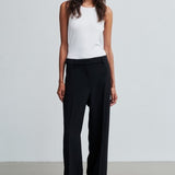 Fique Straight Trousers, Black