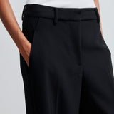 Fique Straight Trousers, Black