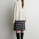 Alpha Knit pooloneule, Cream