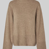Alpha Knit pooloneule, Camel Melange