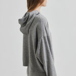 Lounge Knit Hoodie, grey melange