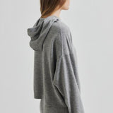 Lounge Knit Hoodie, grey melange