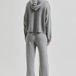 Lounge Knit Hoodie, grey melange
