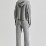 Lounge Knit Hoodie, grey melange